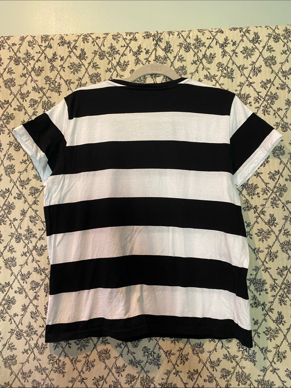 4 Ralph LaurenWomen’s Short Sleeve V-Neck Tees - Navy/White & Black/White Stripe - Picture 3 of 10